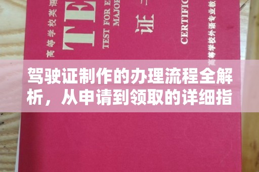雷州驾驶证制作的办理流程全解析，从申请到领取的详细指南